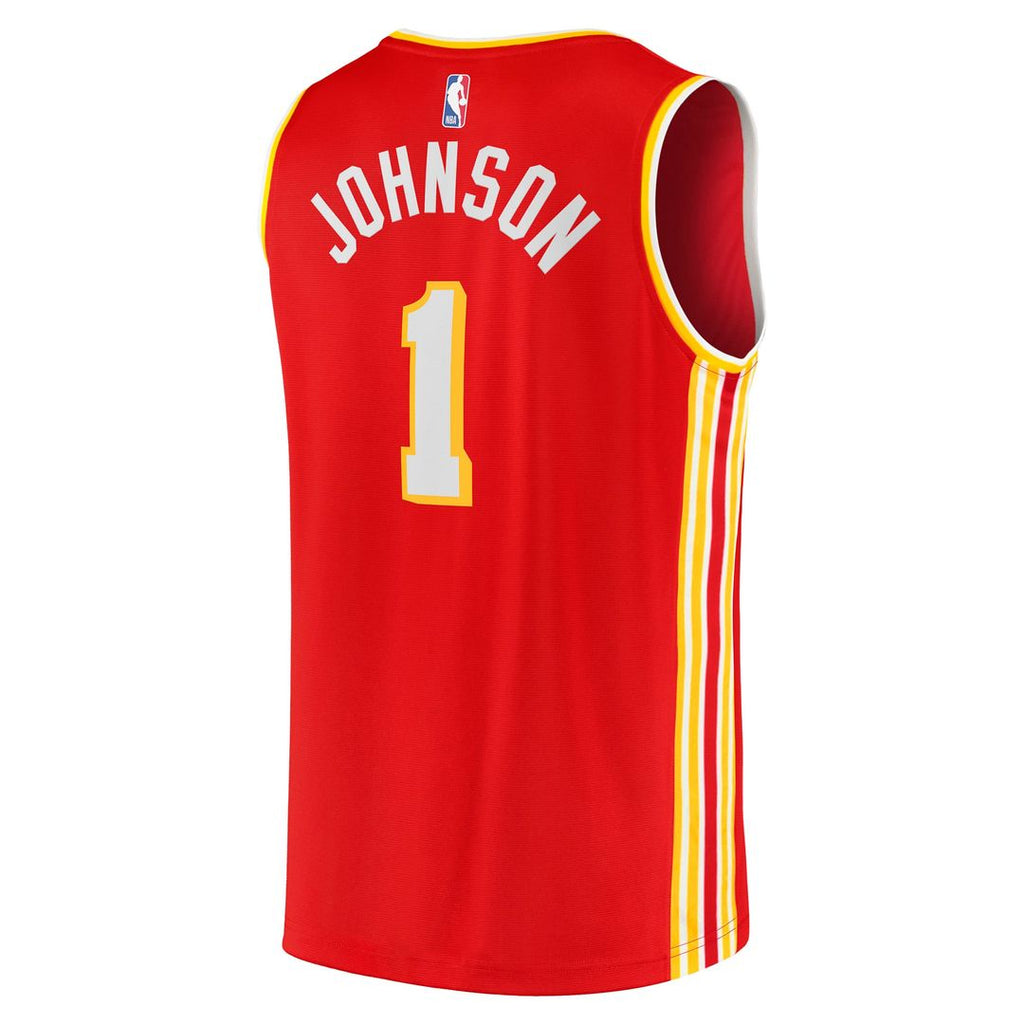 Jalen Johnson Atlanta Hawks Fanatics Fast Break Replica Jersey - Icon Edition - Red | NBA Fan Gear