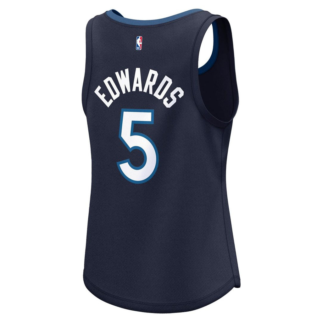 Anthony Edwards Minnesota Timberwolves Fanatics Women's Fast Break Player Jersey - Icon Edition - Navy | NBA Fan Gear