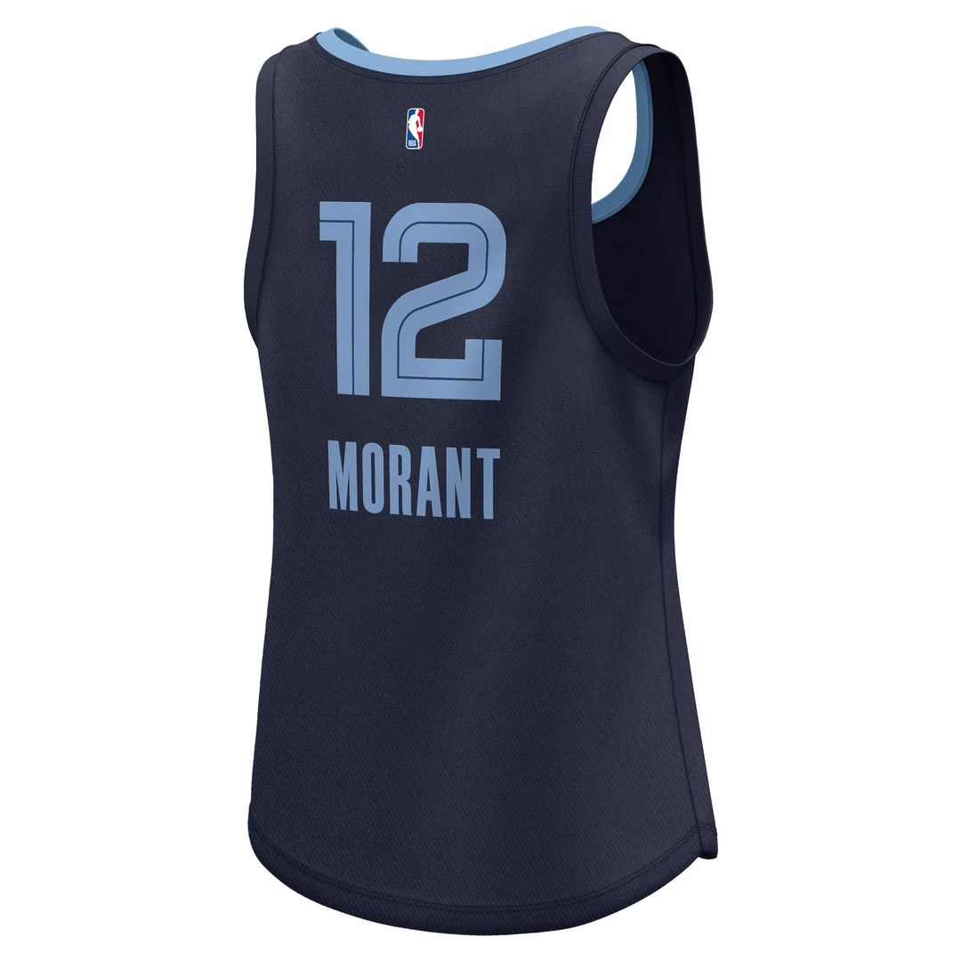 Ja Morant Memphis Grizzlies Fanatics Women's Fast Break Player Jersey - Icon Edition - Navy | NBA Fan Gear