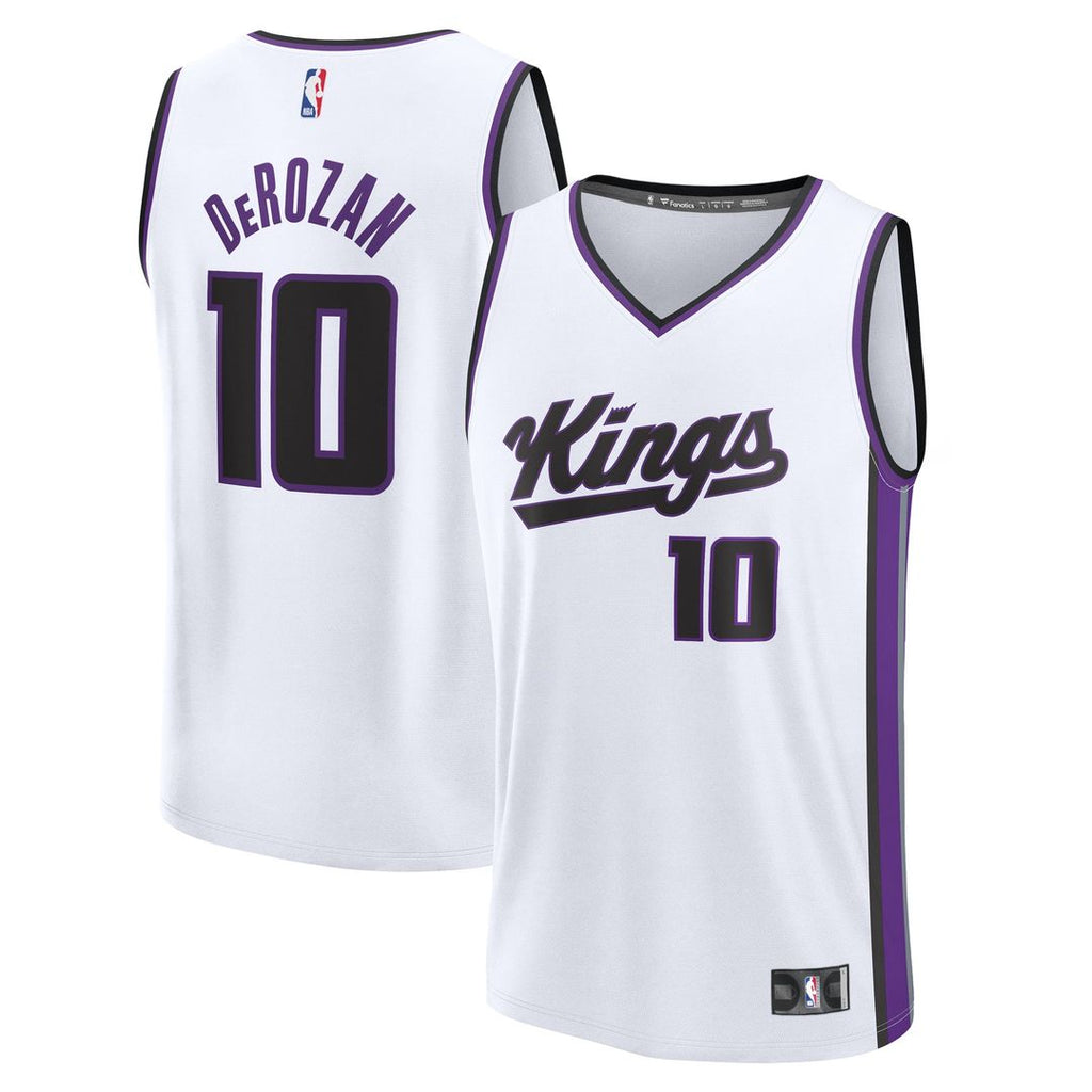 DeMar DeRozan Sacramento Kings Fanatics Fast Break Replica Player Jersey - Association Edition - White | NBA Fan Gear