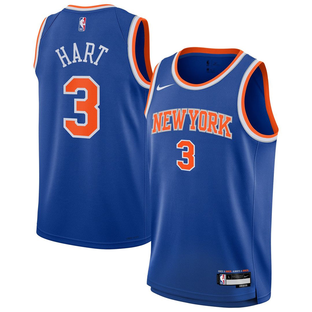 Josh Hart New York Knicks Nike Youth Swingman Jersey - Icon Edition - Blue | NBA Fan Gear