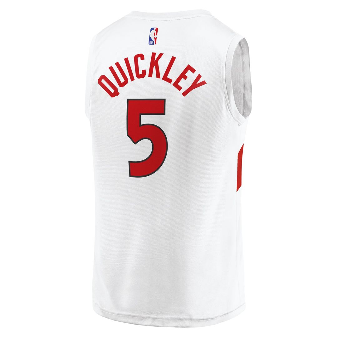 Immanuel Quickley Toronto Raptors Fanatics Fast Break Player Jersey - Association Edition - White | NBA Fan Gear