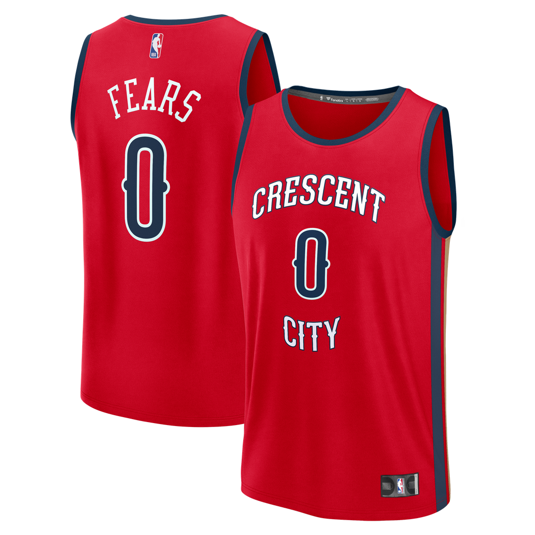 Jeremiah Fears New Orleans Pelicans Fanatics Fast Break Replica Player Jersey - Statement Edition - Red | NBA Fan Gear