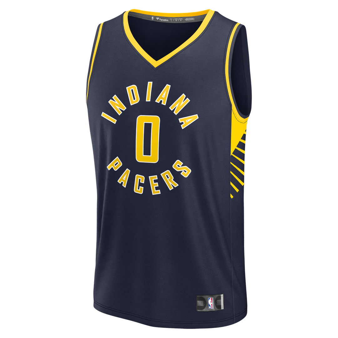 Tyrese Haliburton Indiana Pacers Fanatics Youth Fast Break Replica Player Jersey - Navy | NBA Fan Gear