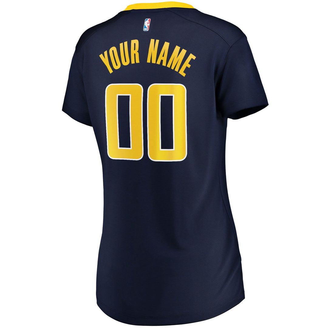 Indiana Pacers Fanatics Women's Fast Break Custom Jersey Navy - Icon Edition | NBA Fan Gear