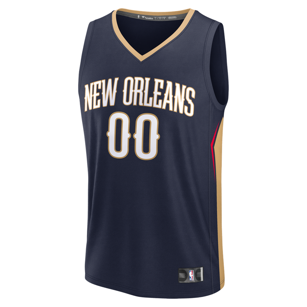New Orleans Pelicans Fanatics Fast Break Custom Jersey - Icon Edition - Navy | NBA Fan Gear