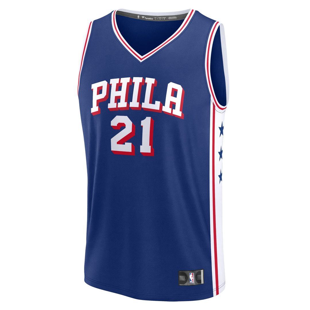 Joel Embiid Philadelphia 76ers Fanatics Fast Break Replica Jersey - Association Edition - White | NBA Fan Gear