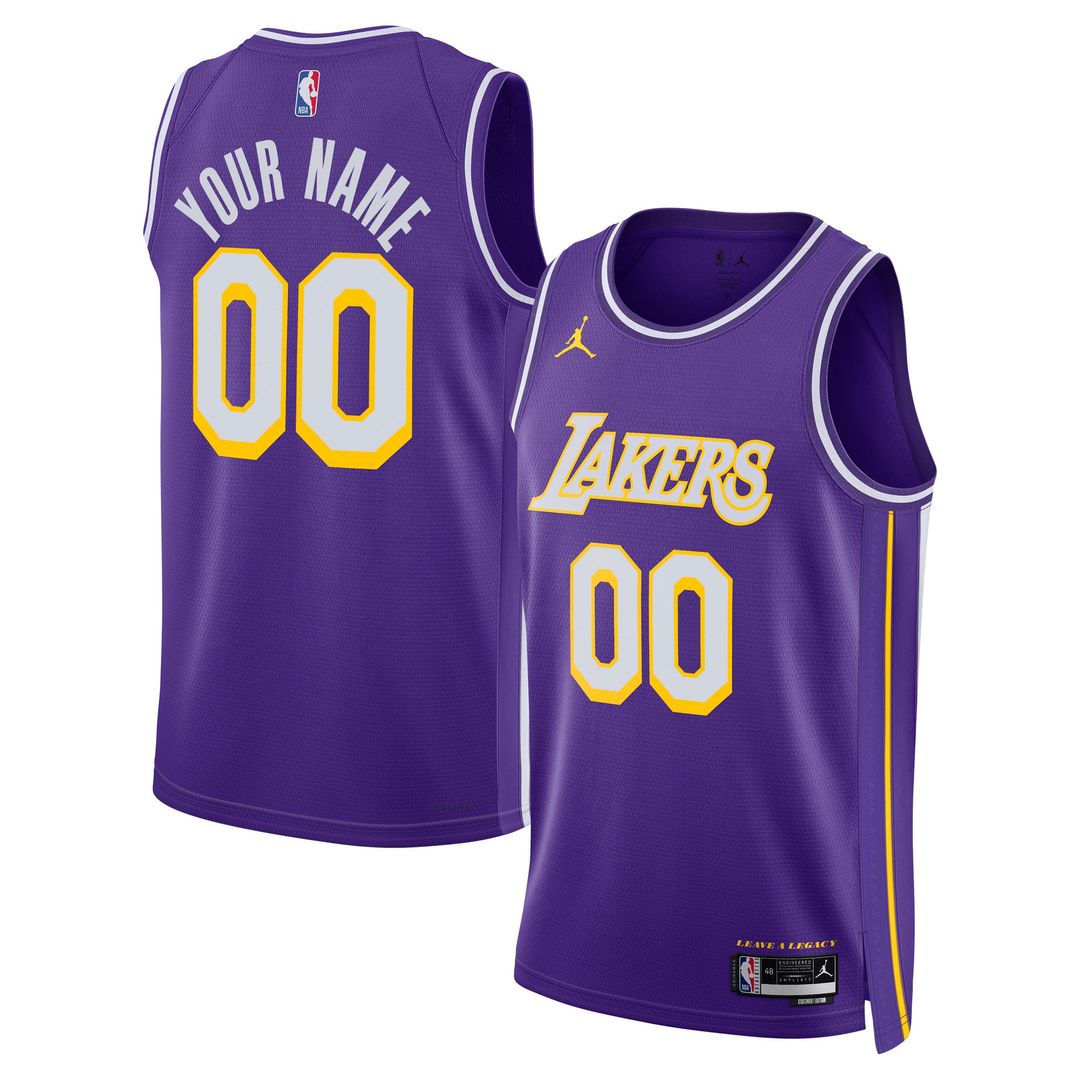 Los Angeles Lakers Jordan Brand Unisex Swingman Custom Jersey - Statement Edition - Purple | NBA Fan Gear