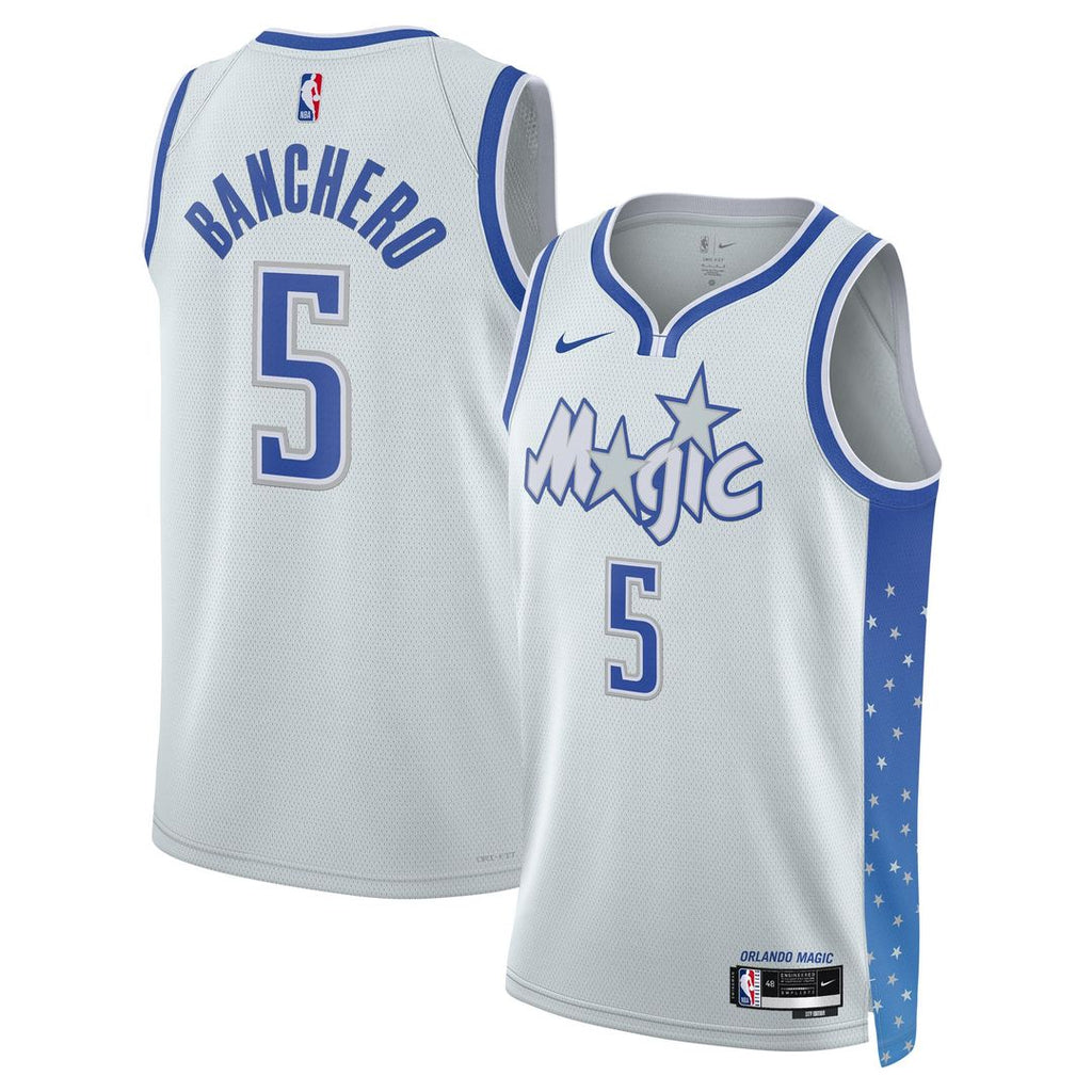 Paolo Banchero Orlando Magic Nike Unisex 2025/ 26 Swingman Jersey - Silver - City Edition | NBA Fan Gear