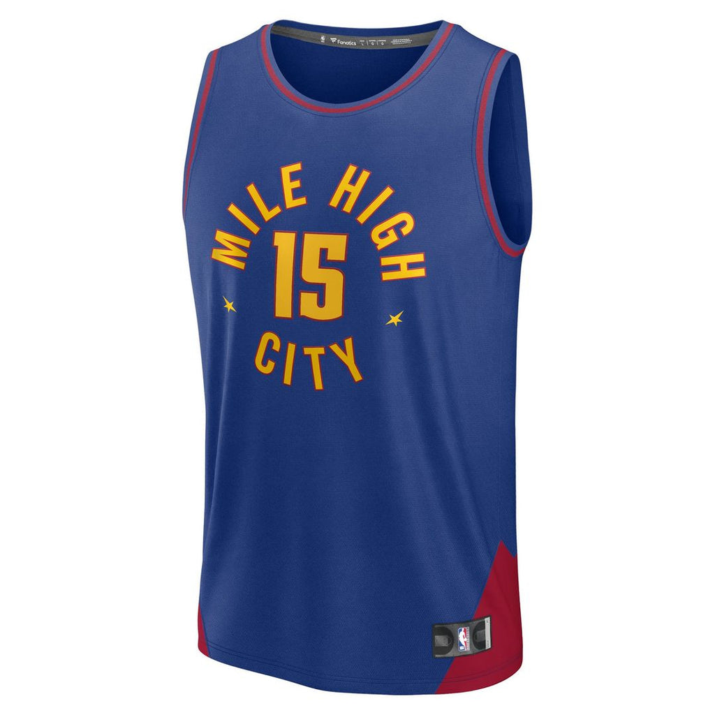 Nikola Jokic Denver Nuggets Fanatics Fast Break Replica Player Jersey - Statement Edition - Blue | NBA Fan Gear