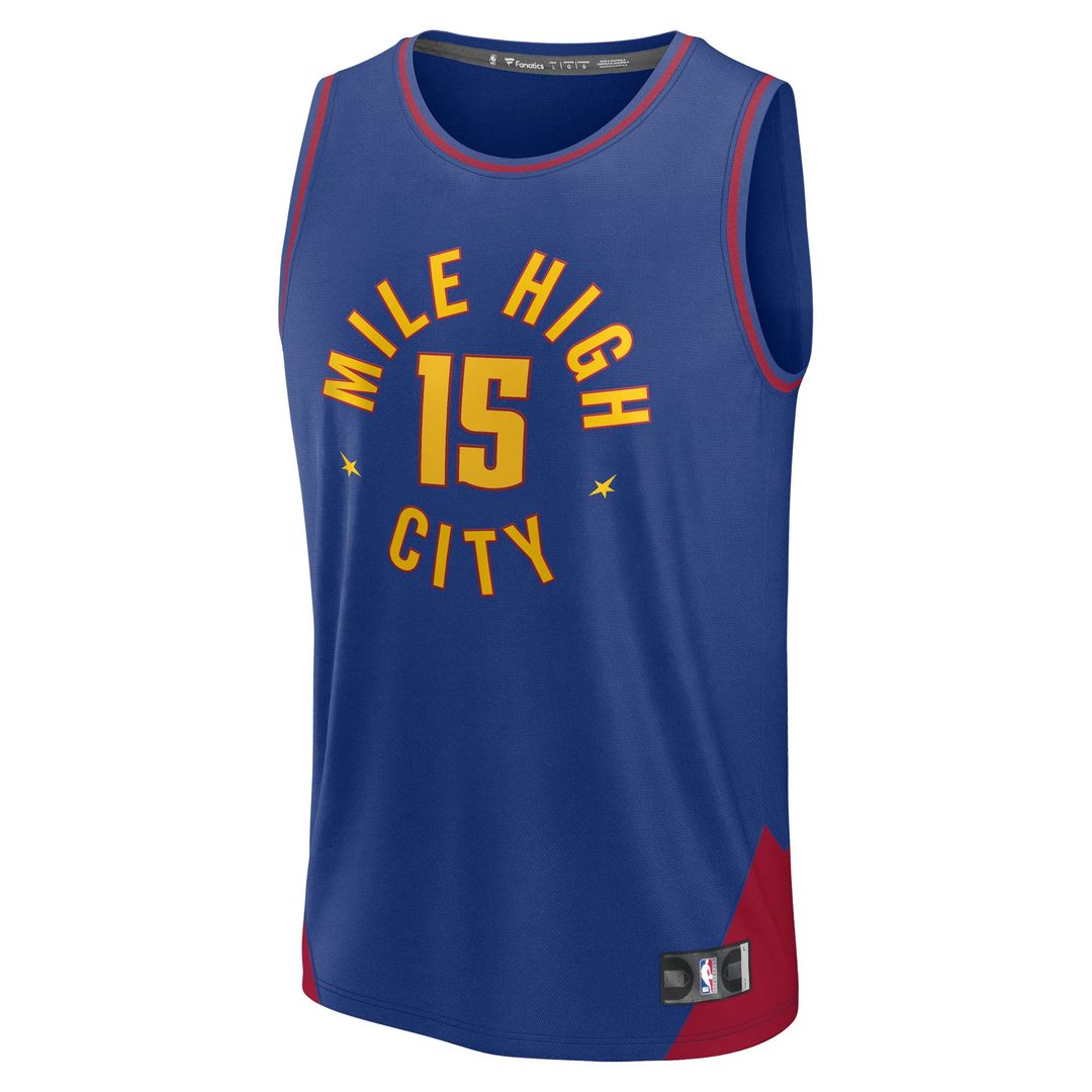 Nikola Jokic Denver Nuggets Fanatics Fast Break Replica Player Jersey - Statement Edition - Blue | NBA Fan Gear
