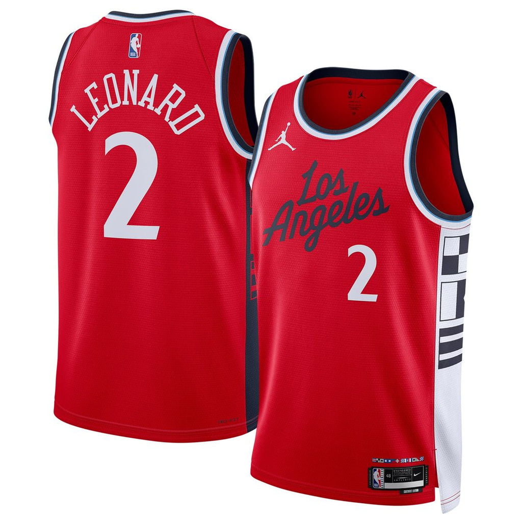 Kawhi Leonard LA Clippers Jordan Brand Unisex 2024/ 25 Swingman Jersey - Statement Edition - Red | NBA Fan Gear