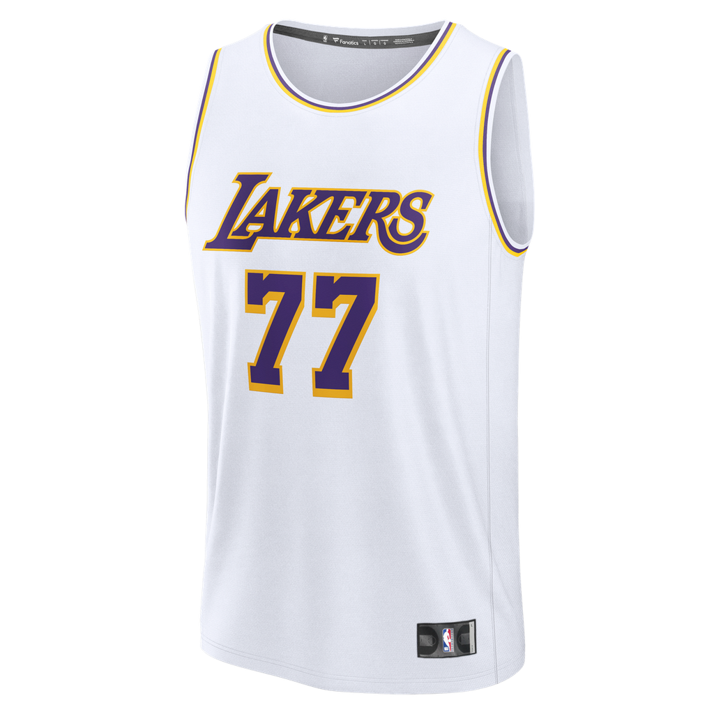 Luka Dončić Los Angeles Lakers Fanatics Youth Fast Break Replica Jersey - White - Association Edition | NBA Fan Gear