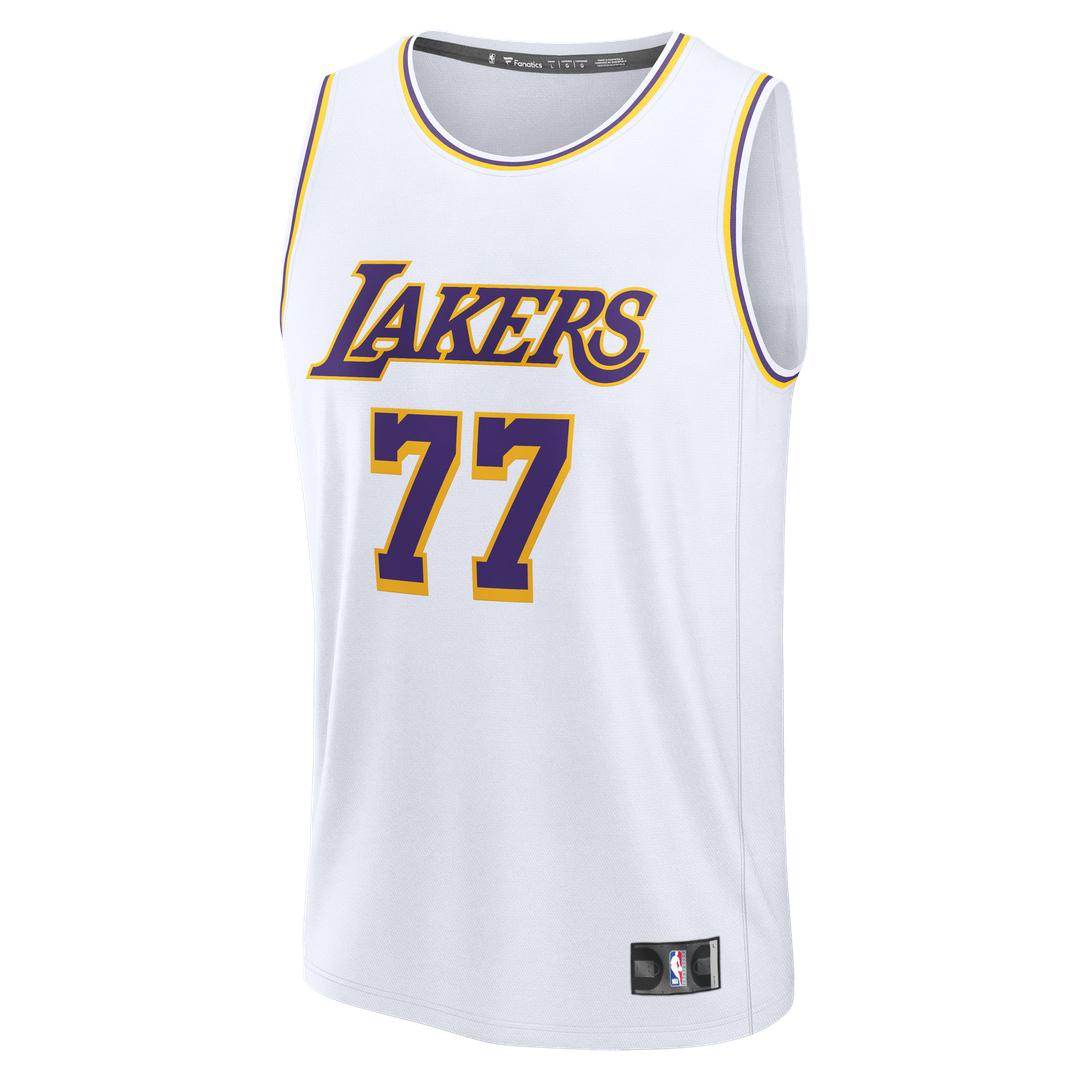 Luka Dončić Los Angeles Lakers Fanatics Youth Fast Break Replica Jersey - White - Association Edition | NBA Fan Gear