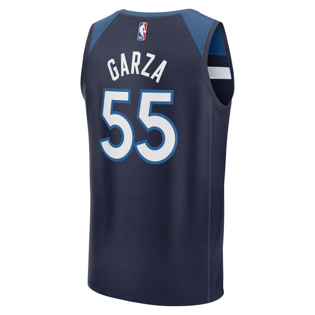 Luka Garza Minnesota Timberwolves Fanatics Fast Break Replica Player Jersey - Icon Edition - Navy | NBA Fan Gear