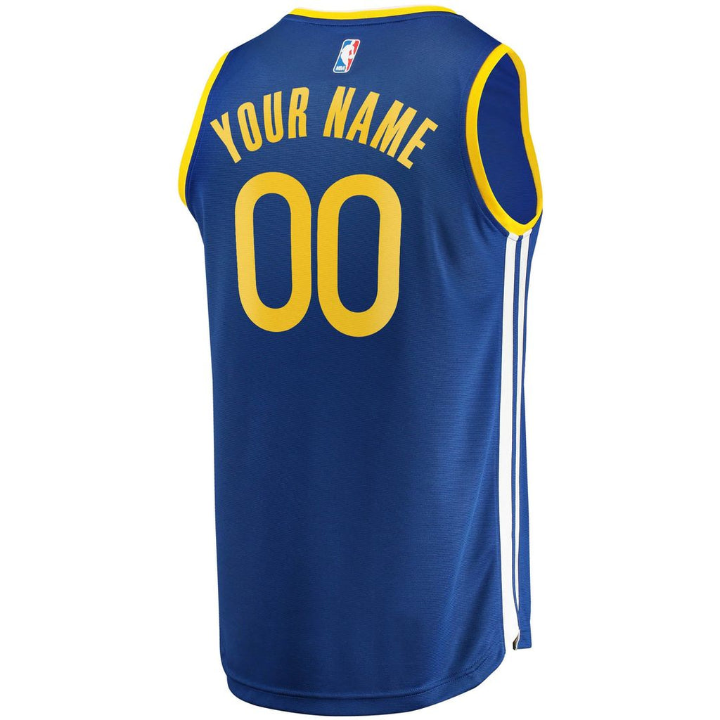 Golden State Warriors Fanatics Fast Break Custom Replica Jersey Royal - Icon Edition | NBA Fan Gear