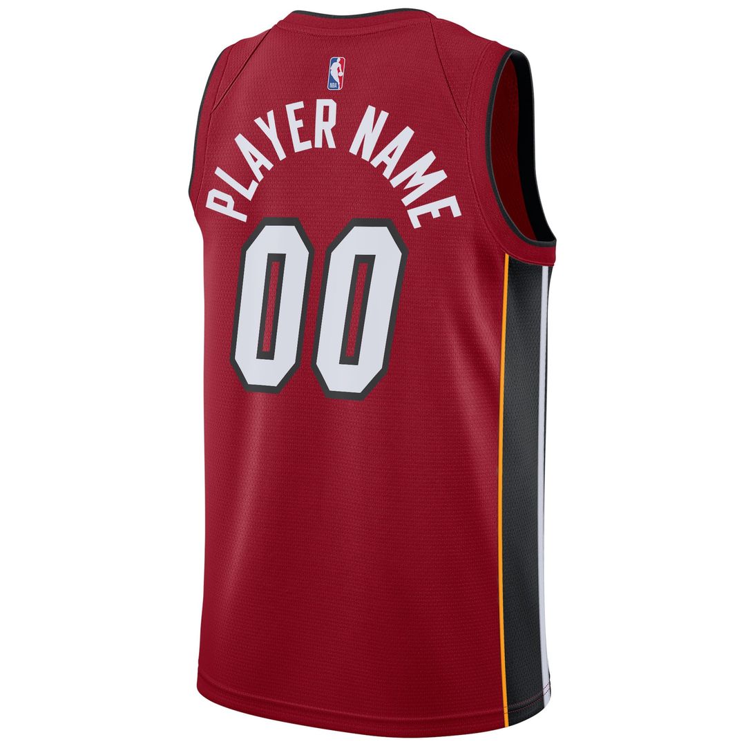 Miami Heat Jordan Brand Swingman Custom Jersey - Statement Edition - Red | NBA Fan Gear