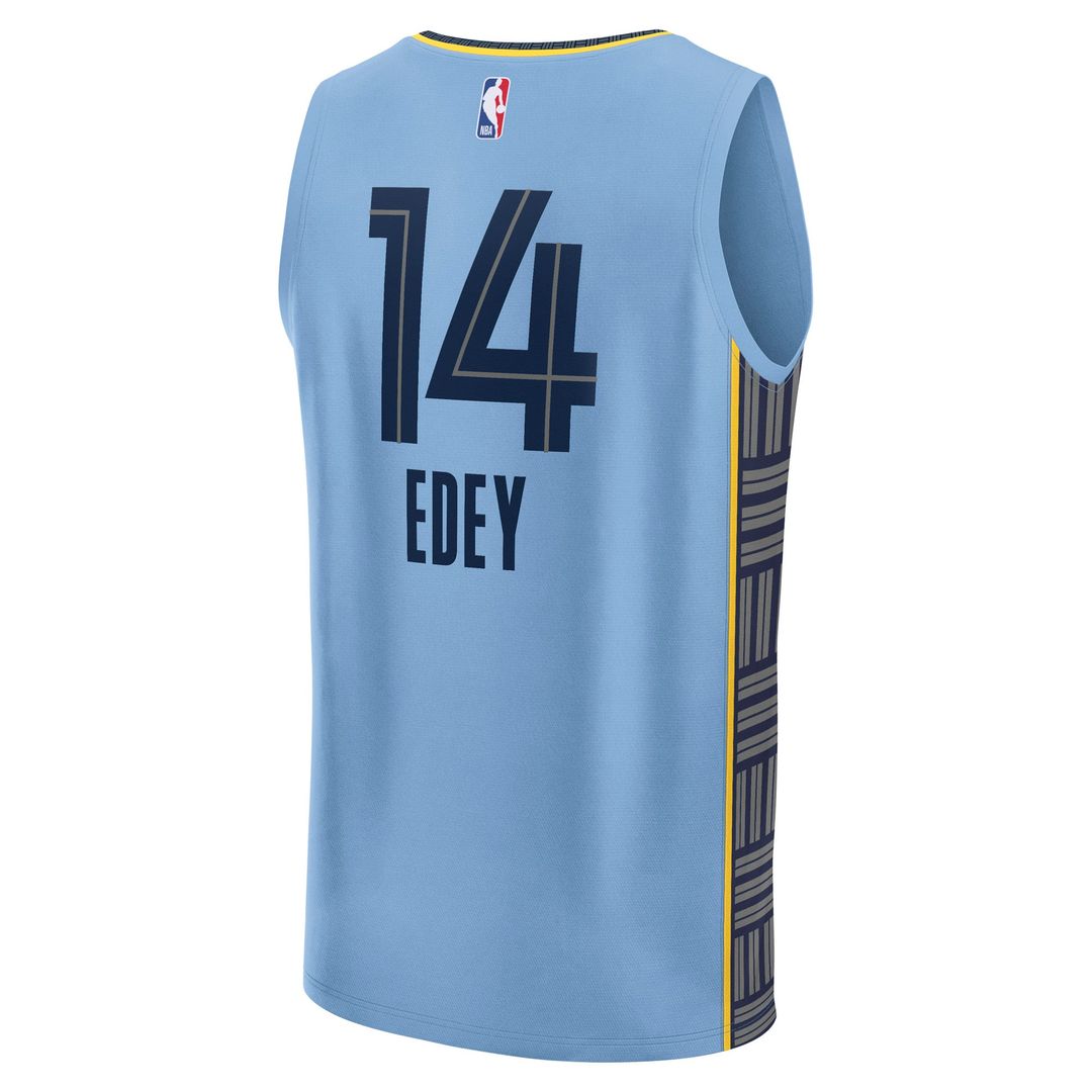 Zach Edey Memphis Grizzlies Fanatics Fast Break Replica Player Jersey - Statement Edition - Light Blue | NBA Fan Gear