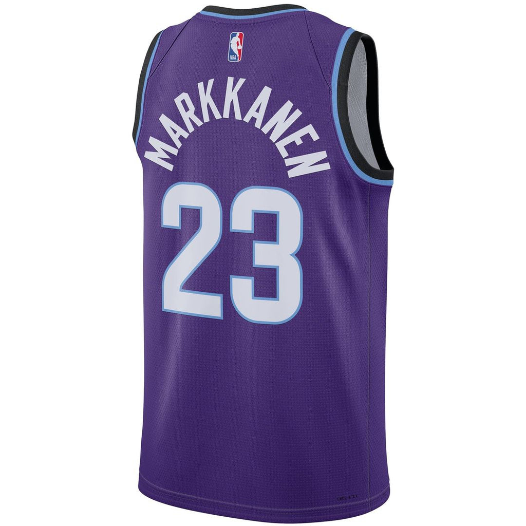 Lauri Markkanen Utah Jazz Nike Unisex Swingman Jersey - Icon Edition - Purple | NBA Fan Gear