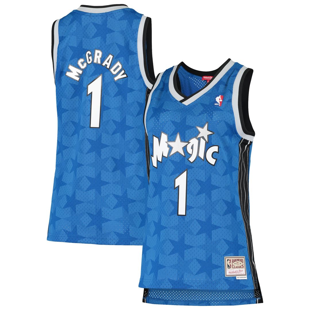 Tracy McGrady Orlando Magic Mitchell & Ness Women's 2000/ 01 Hardwood Classics Swingman Jersey - Blue | NBA Fan Gear