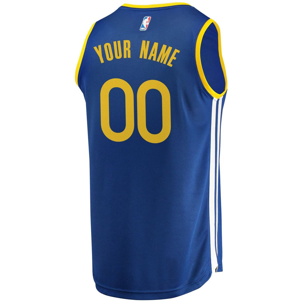 Golden State Warriors Fanatics Youth 2019/ 20 Fast Break Custom Replica Jersey Royal - Icon Edition | NBA Fan Gear