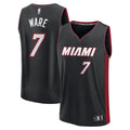 Kel'el Ware Miami Heat Fanatics Youth Fast Break Replica Player Jersey - Icon Edition - Black | NBA Fan Gear