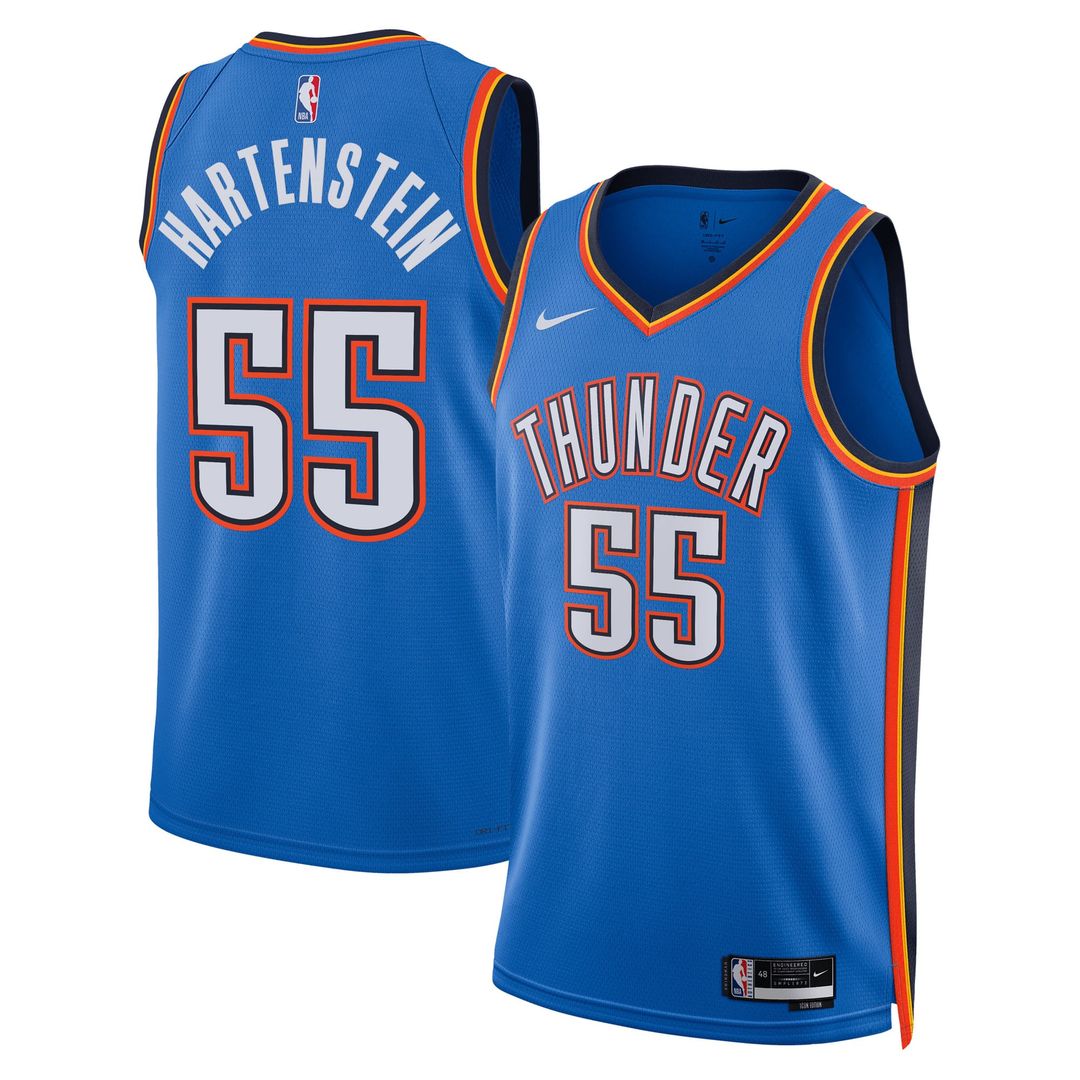Isaiah Hartenstein Oklahoma City Thunder Nike Unisex Swingman Jersey - Icon Edition - Blue | NBA Fan Gear