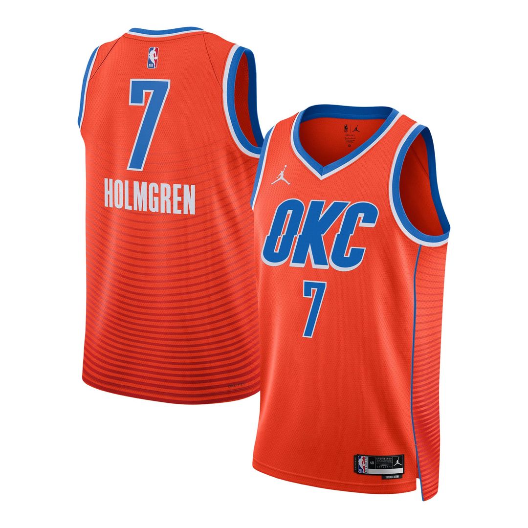 Chet Holmgren Oklahoma City Thunder Jordan Brand Unisex Swingman Jersey - Statement Edition - Orange | NBA Fan Gear