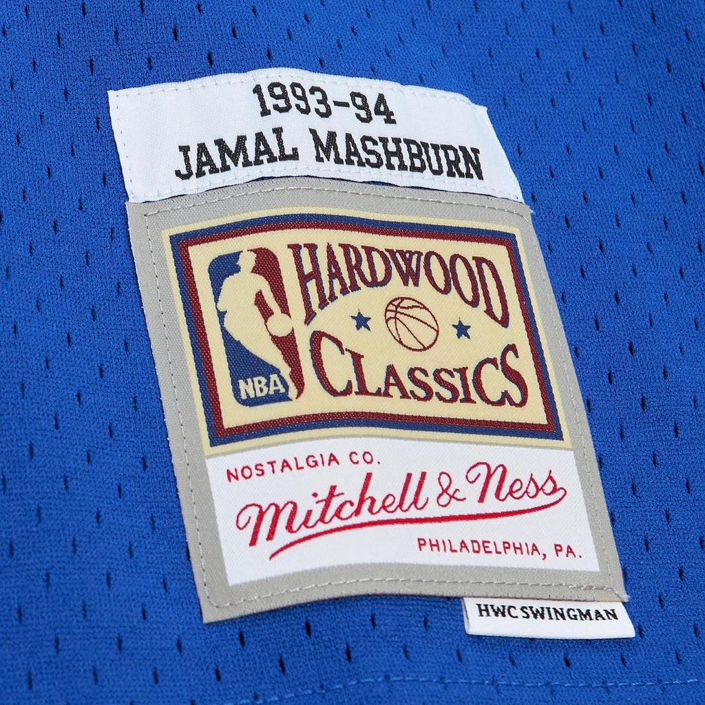 Jamal Mashburn Dallas Mavericks Mitchell & Ness 1993/ 94 Hardwood Classics Swingman Jersey - Blue | NBA Fan Gear