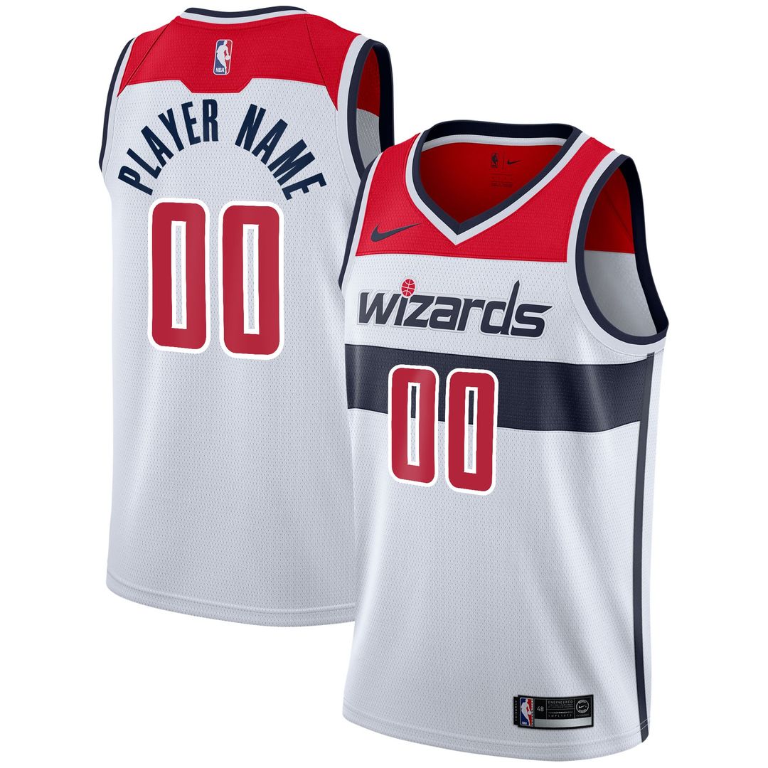 Washington Wizards Nike 2020/ 21 Swingman Custom Jersey - Icon Edition - Red | NBA Fan Gear