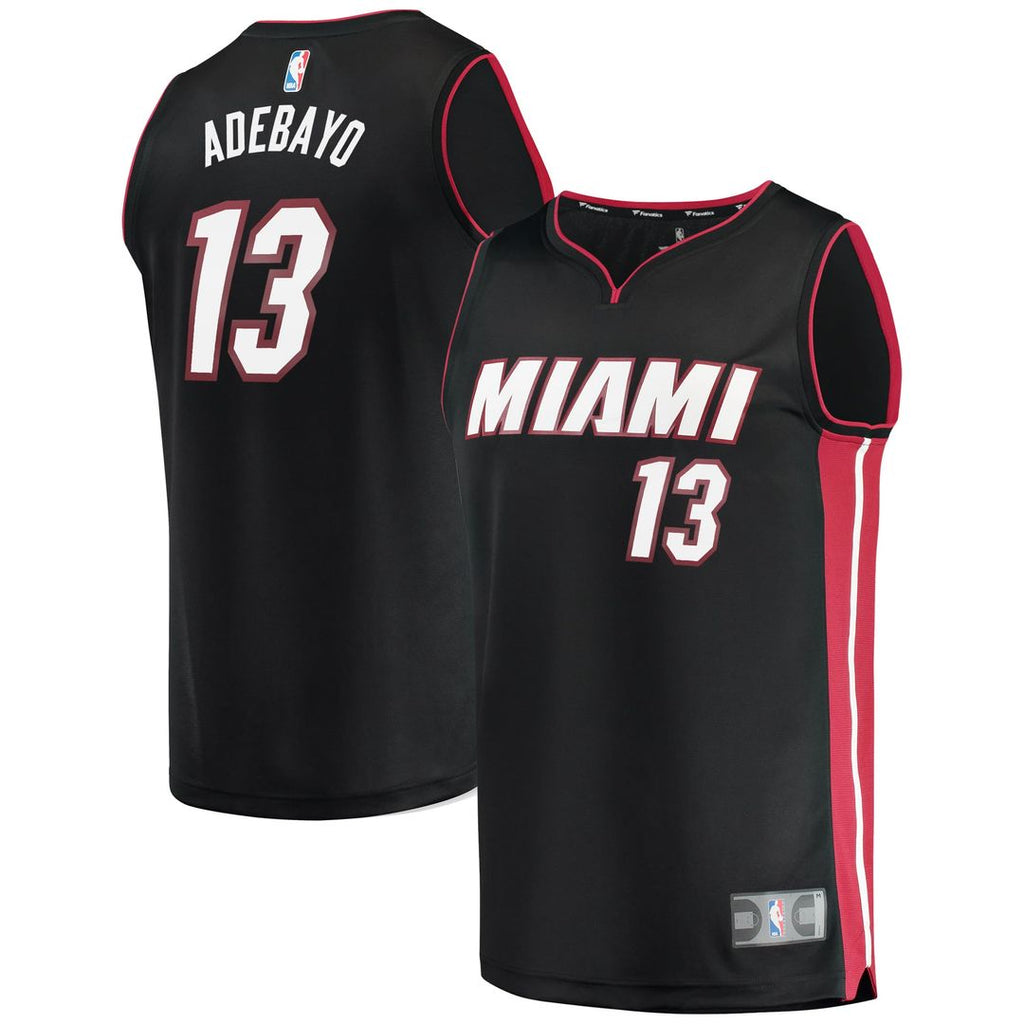 Bam Adebayo Miami Heat Fanatics Fast Break Replica Player Jersey - Icon Edition - Black | NBA Fan Gear