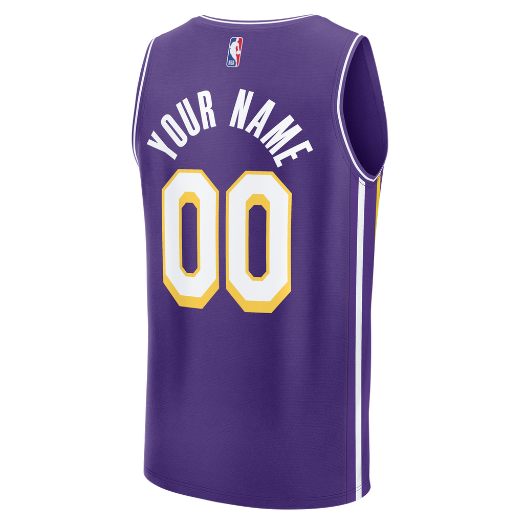 Los Angeles Lakers Fanatics Fast Break Custom Jersey - Icon Edition - Purple | NBA Fan Gear