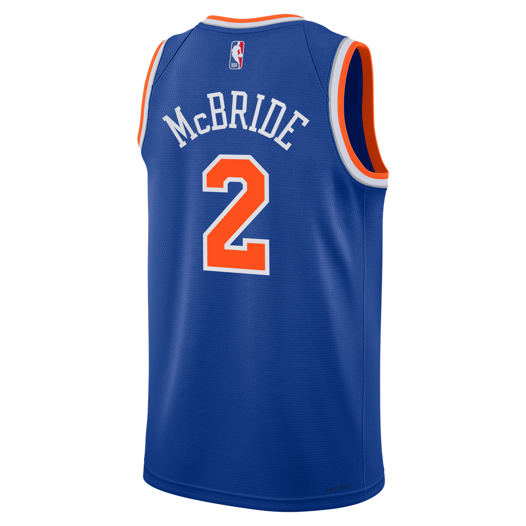 Miles McBride New York Knicks Nike Youth Swingman Jersey - Icon Edition - Blue | NBA Fan Gear