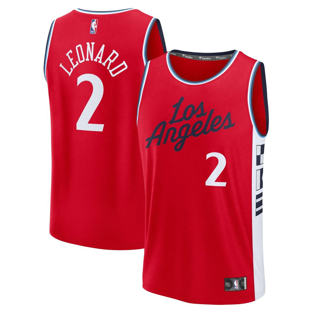 Kawhi Leonard LA Clippers Fanatics Fast Break Replica Player Jersey - Statement Edition - Red | NBA Fan Gear