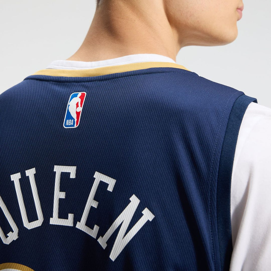 Derik Queen New Orleans Pelicans Fanatics Fast Break Replica Jersey - Icon Edition - Navy | NBA Fan Gear