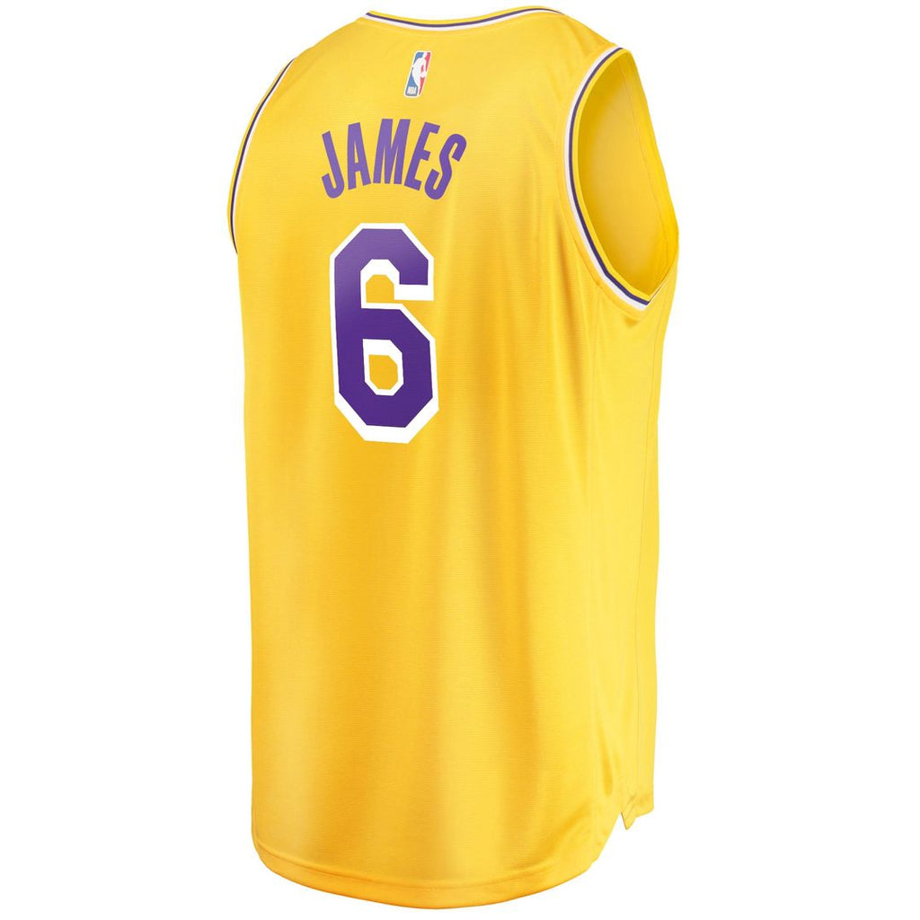LeBron James Los Angeles Lakers Fanatics 2021/ 22 Fast Break Replica Jersey - Icon Edition - Gold | NBA Fan Gear