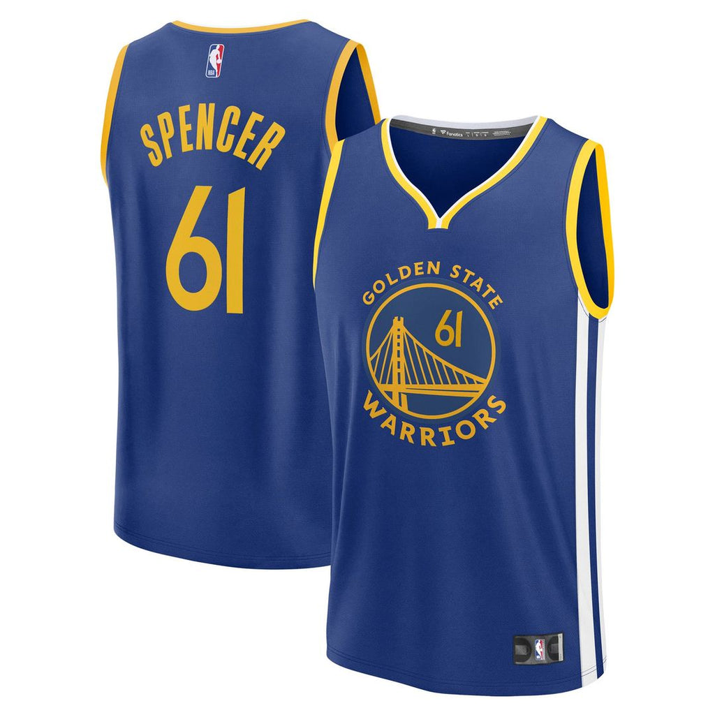 Pat Spencer Golden State Warriors Fanatics Fast Break Replica Player Jersey - Icon Edition - Royal | NBA Fan Gear