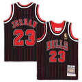 Michael Jordan Chicago Bulls Mitchell & Ness Infant 1996/ 97 Hardwood Classics Authentic Jersey - Black | NBA Fan Gear