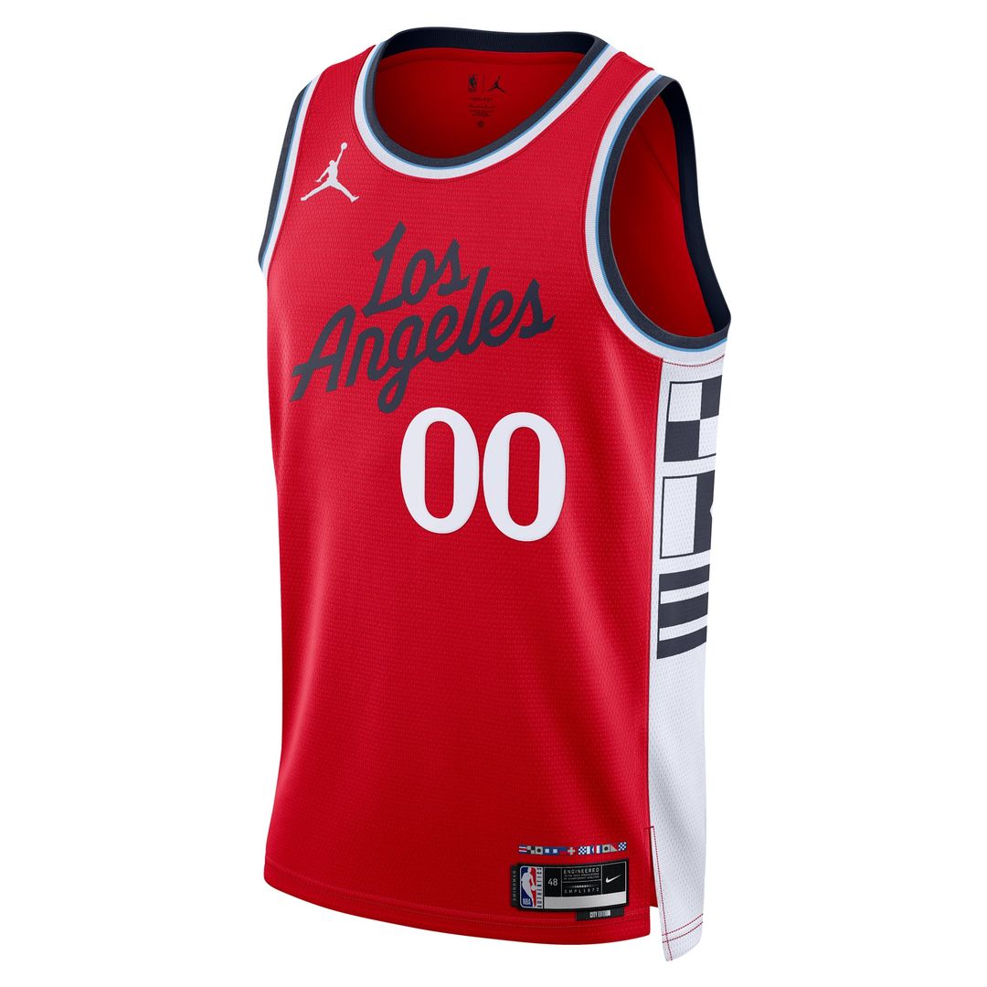 LA Clippers Jordan Brand Unisex 2024/ 25 Custom Swingman Jersey - Statement Edition - Red | NBA Fan Gear
