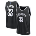 Nic Claxton Brooklyn Nets Fanatics Fast Break Replica Jersey - Black - Icon Edition | NBA Fan Gear