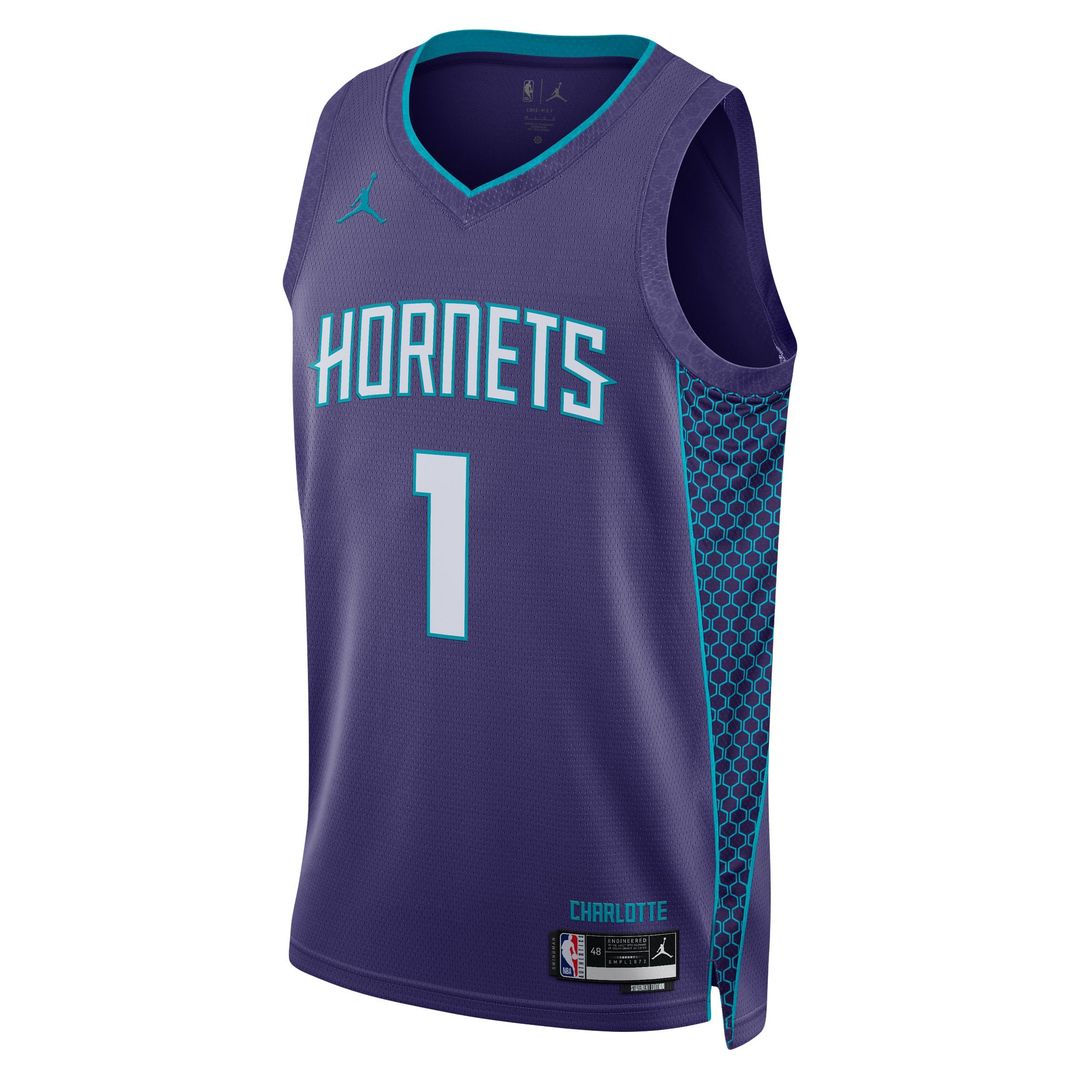 LaMelo Ball Charlotte Hornets Jordan Brand Unisex Swingman Jersey - Statement Edition - Purple | NBA Fan Gear