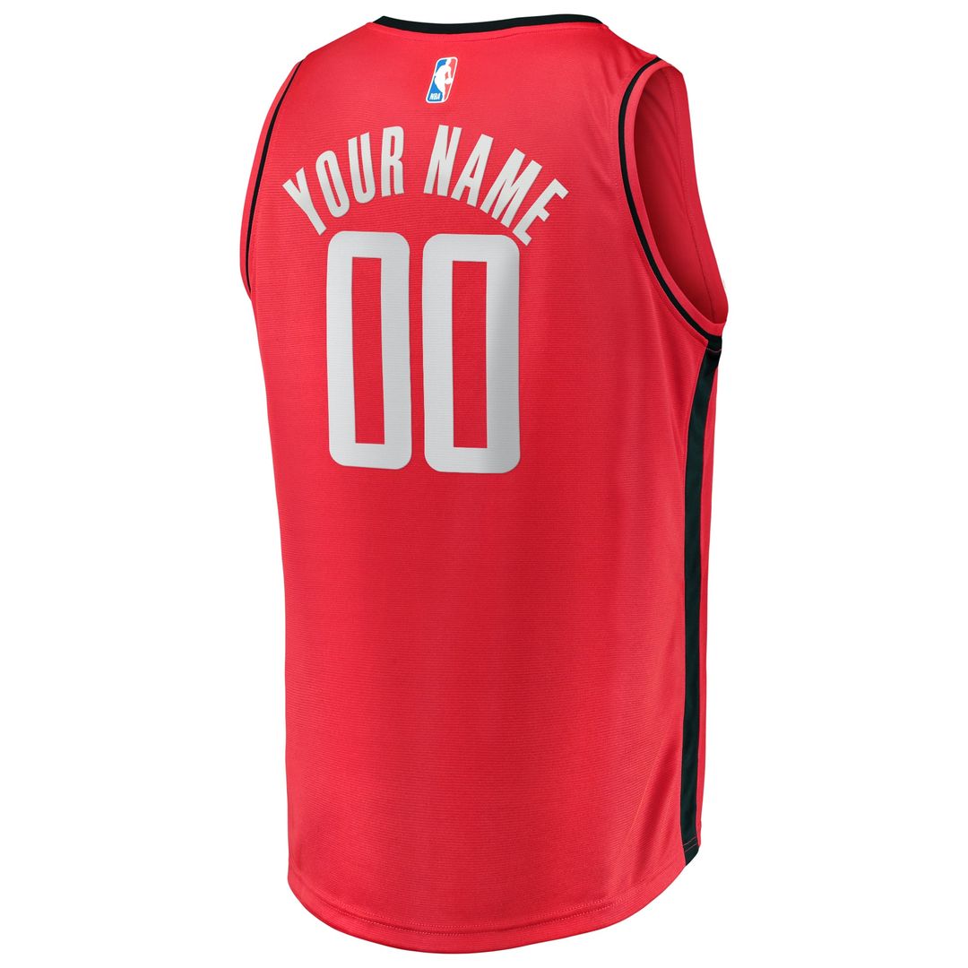 Houston Rockets Fanatics Youth Fast Break Custom Replica Jersey - Icon Edition – Red | NBA Fan Gear