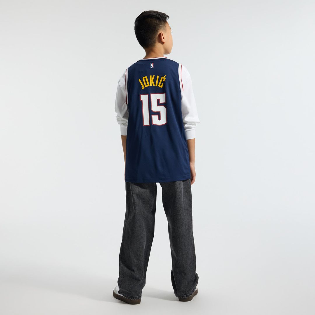 Nikola Jokic Denver Nuggets Fanatics Youth Fast Break Replica Player Jersey - Icon Edition - Navy | NBA Fan Gear
