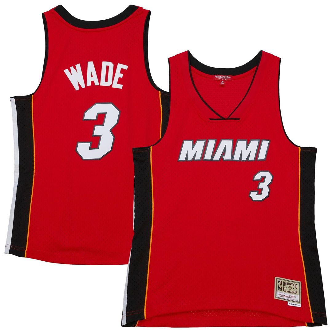 Dwyane Wade Miami Heat Women's 2005/ 06 Hardwood Classics Swingman Jersey - Red | Mitchell & Ness NBA Fan Gear