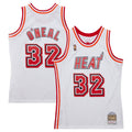 Shaquille O'Neal Miami Heat Mitchell & Ness 2007/ 08 Hardwood Classics Swingman Jersey - White | NBA Fan Gear