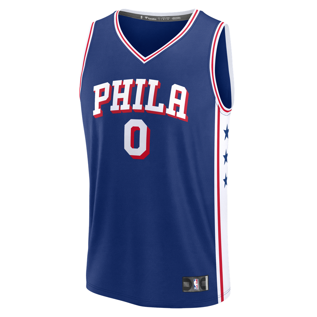 Tyrese Maxey Philadelphia 76ers Fanatics Youth Fast Break Replica Player Jersey - Icon Edition - Royal | NBA Fan Gear