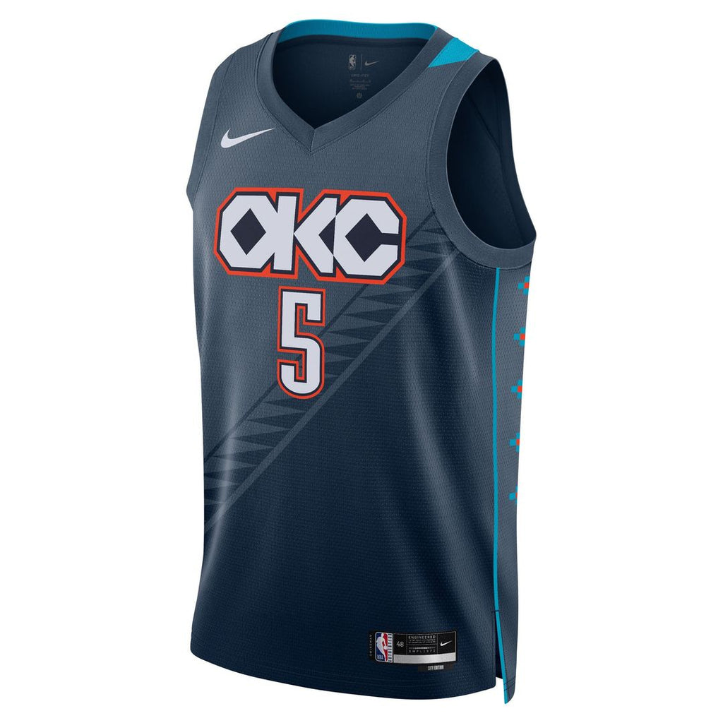 Luguentz Dort Oklahoma City Thunder Nike Unisex 2025/ 26 Swingman Jersey - Navy - City Edition | NBA Fan Gear