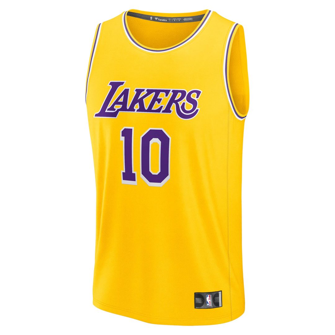Luke Kennard Los Angeles Lakers Fanatics Fast Break Replica Jersey - Icon Edition - Gold | NBA Fan Gear