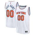 New York Knicks Fanatics Youth Fast Break Custom Jersey - Association Edition - White | NBA Fan Gear