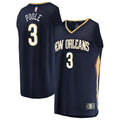 Jordan Poole New Orleans Pelicans Fanatics Fast Break Replica Jersey - Navy - Icon Edition | NBA Fan Gear
